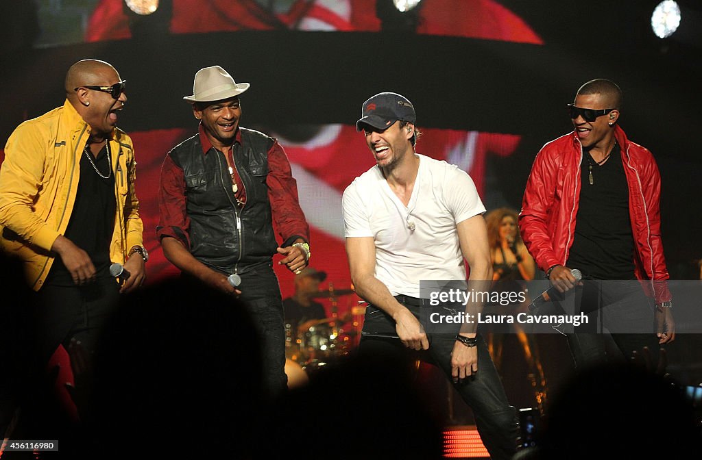 Enrique Iglesias And Pitbull In Concert - New York, NY