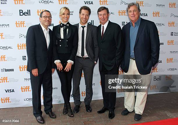 Co-Founder of Sony Pictures Classics Michael Barker, actor Janet Jones, director Gabe Polsky, NHL Legend Wayne Gretzky, Co-Founder of Sony Pictures...