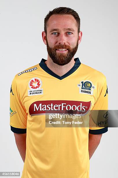 Josh Rose poses during the Central Coast mariners A-League headshots session at Fox Sports Studios on September 26, 2014 in Sydney, Australia.
