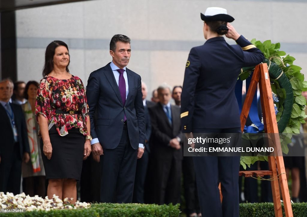 BELGIUM-NATO-RASMUSSEN-WREATH