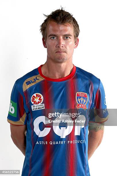 Joel Griffiths poses during the Newcastle Jets A-League headshots session at Hunter Stadium on September 23, 2014 in Newcastle, Australia.