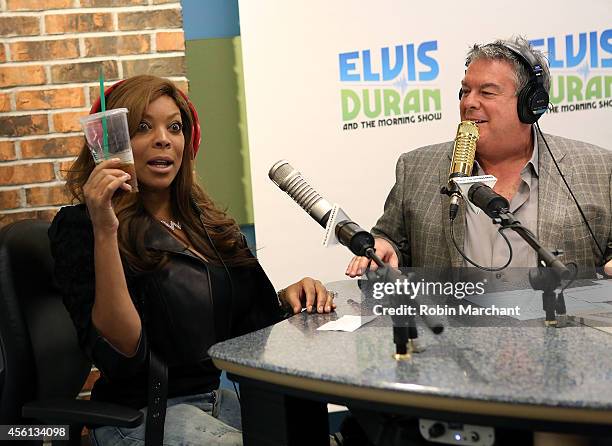 Wendy Williams visits "The Elvis Duran Z100 Morning Show" with Elvis Duran at Z100 Studio on September 26, 2014 in New York City.