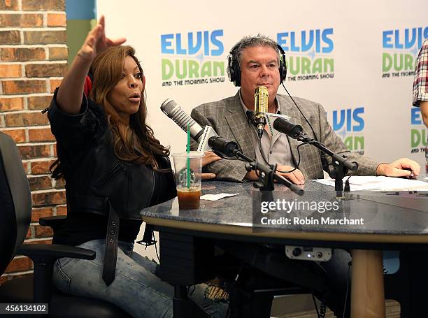 Wendy Williams visits "The Elvis Duran Z100 Morning Show" with Elvis Duran at Z100 Studio on September 26, 2014 in New York City.