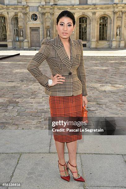 Sirivannavari Nariratana attends the Christian Dior show as part of the Paris Fashion Week Womenswear Spring/Summer 2015 on September 26, 2014 in...