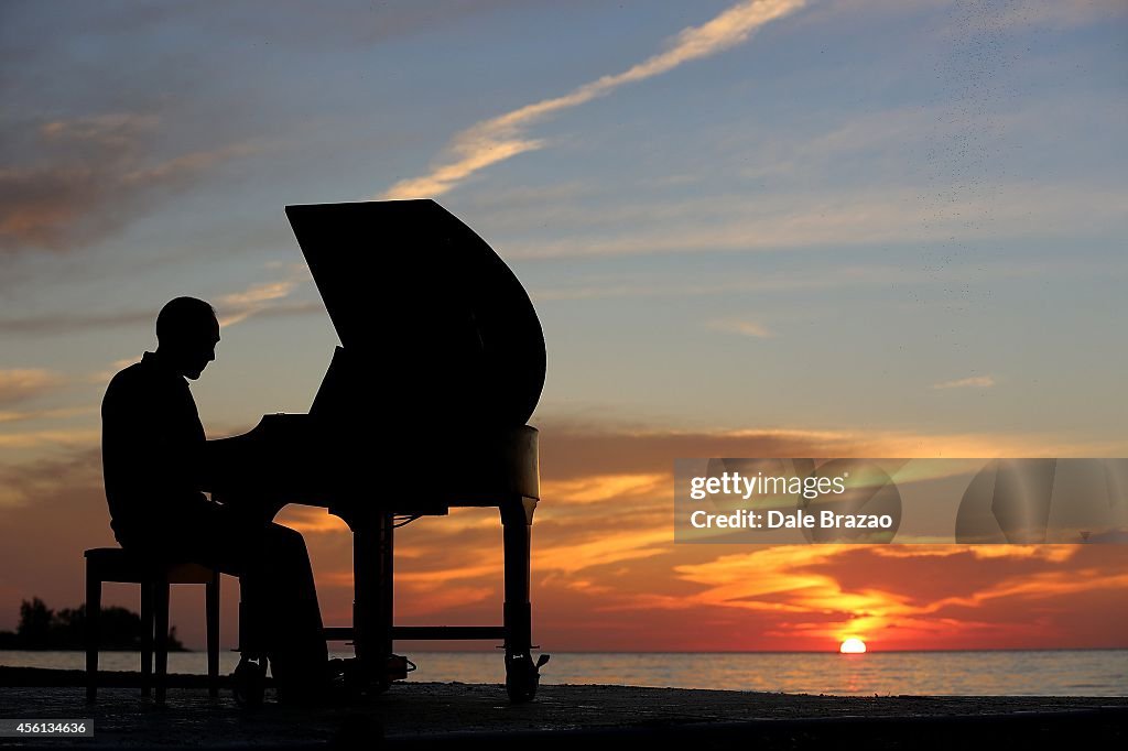 Piano at sunrise