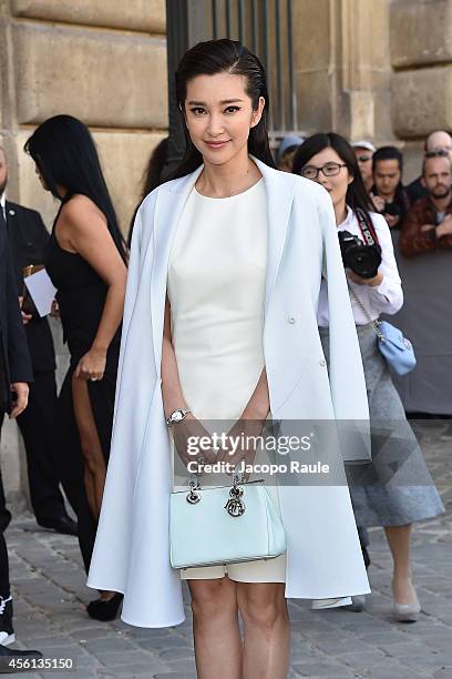 Li Bingbing arrives at Dior Fashion Show during Paris Fashion Week, Womenswear SS 2015 on September 26, 2014 in Paris, France.