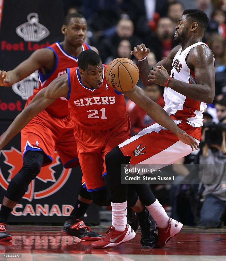 Toronto Raptors beat the Philadephia 76ers 108-100