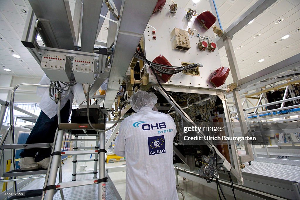 Assembly Navigation Satellite Galileo at OHB Systems AG Bremen.