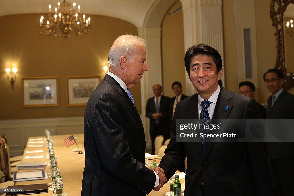 Vice President Biden Meets With World Leaders In New York During The UN General Assembly