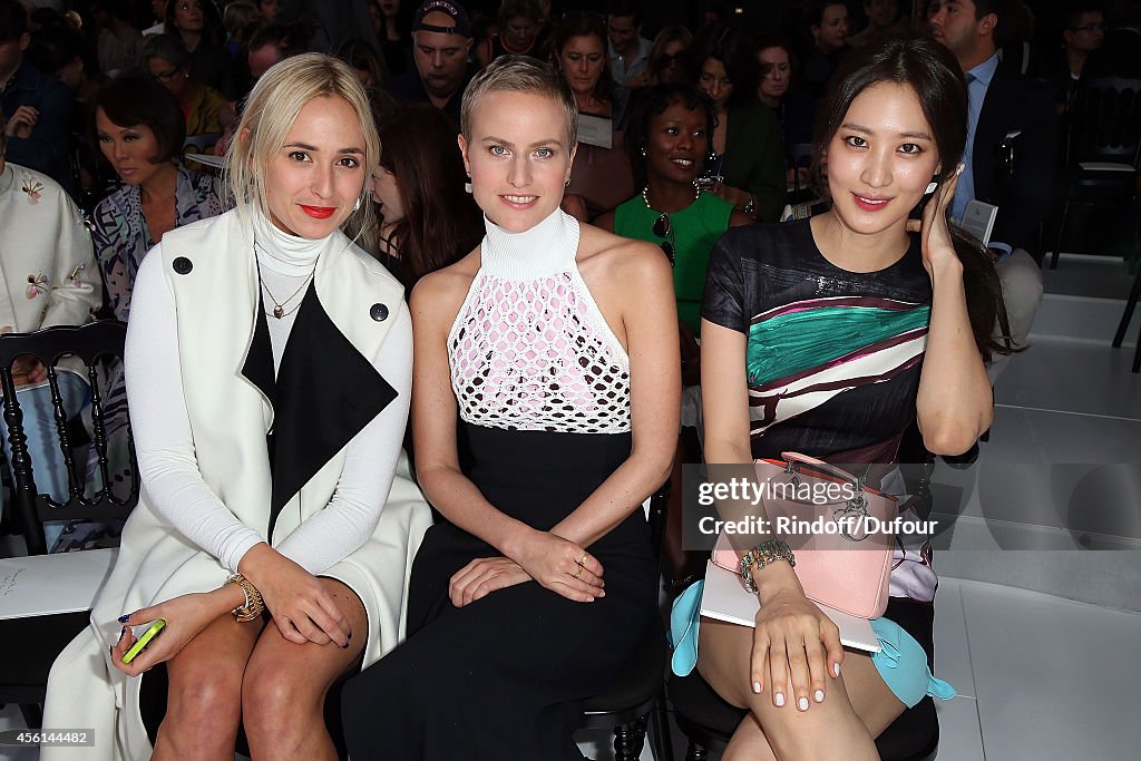 Christian Dior : Front Row - Paris Fashion Week Womenswear Spring/Summer 2015