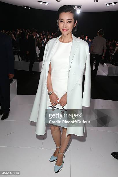 Li Bing Bing attends the Christian Dior show as part of the Paris Fashion Week Womenswear Spring/Summer 2015 on September 26, 2014 in Paris, France.