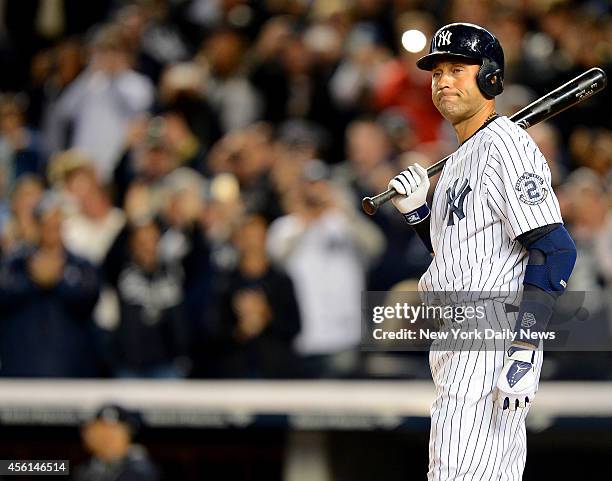 New York Yankees vs. Baltimore Orioles at Yankee Stadium. Yankee shortstop Derek Jeter last home game before retirement.