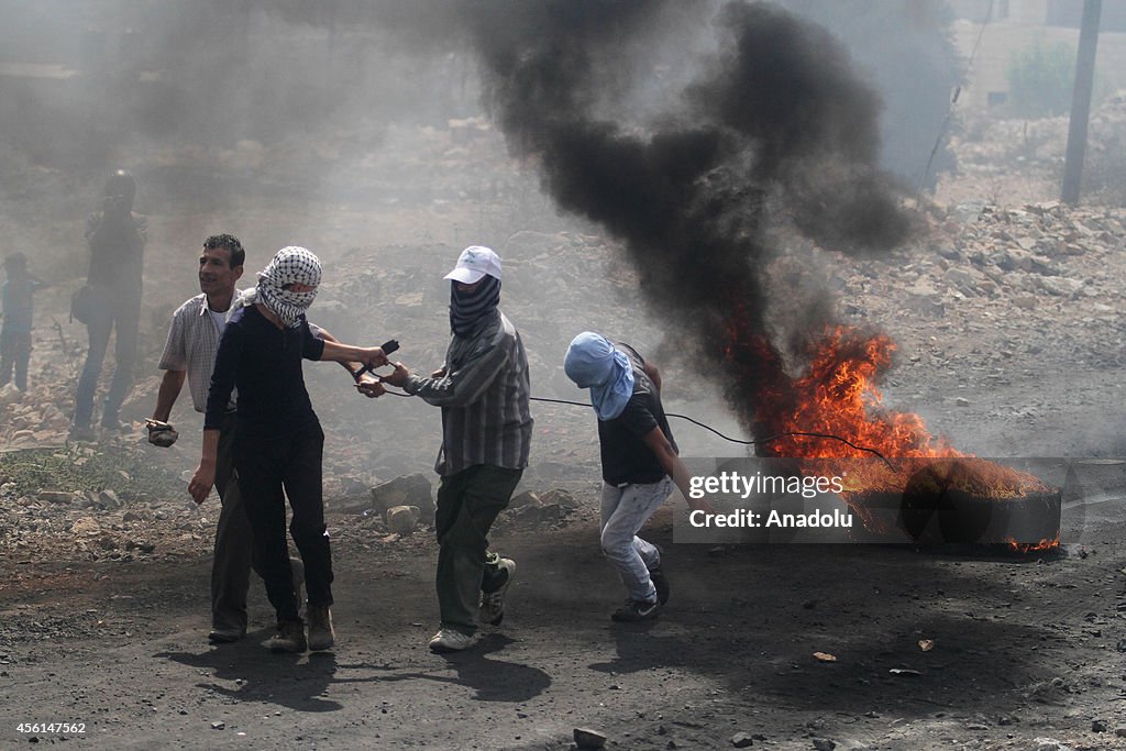 Protest against the Jewish settlements in West Bank