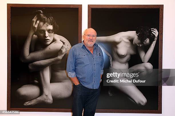 Peter Lindbergh attends the Peter Lindbergh Exhibition as part of the Paris Fashion Week Womenswear Spring/Summer 2015 on September 25, 2014 in...