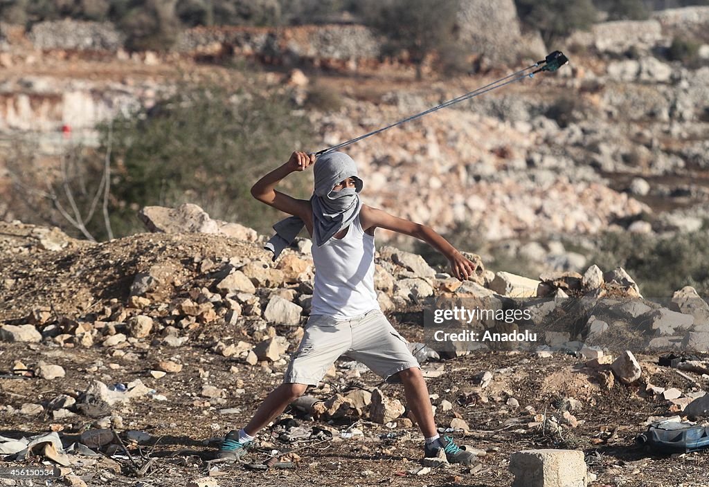 Protest against the Jewish settlements in West Bank