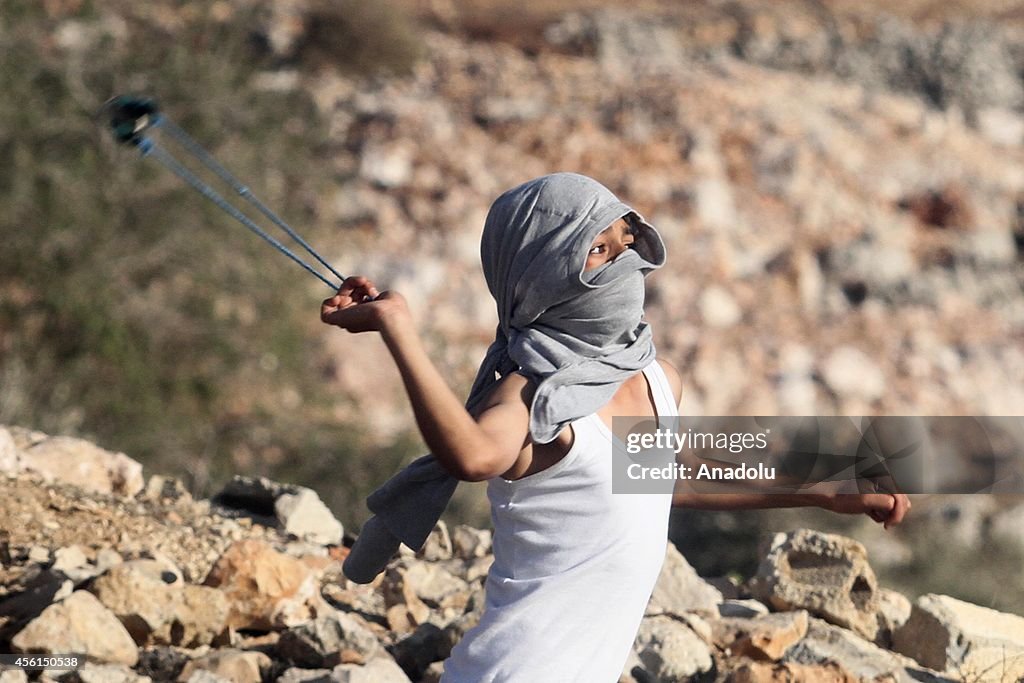 Protest against the Jewish settlements in West Bank