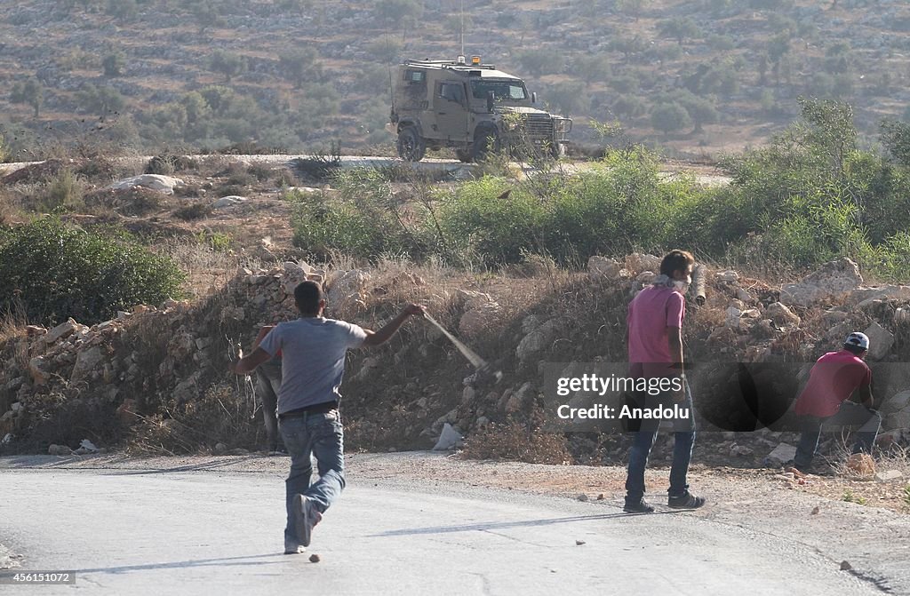 Protest against the Jewish settlements in West Bank