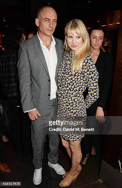 Dinos Chapman and Lucy Punch attend the press night performance of "Great Britain" following its transfer to the Theatre Royal Haymarket at Mint Leaf...