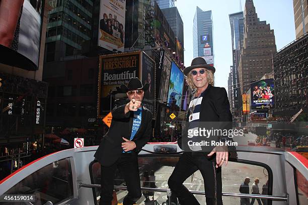 Big Kenny and John Rich of country music duo Big & Rich attend the Big & Rich "Ride Of Fame" Induction Ceremony at Pier 78 on September 26, 2014 in...