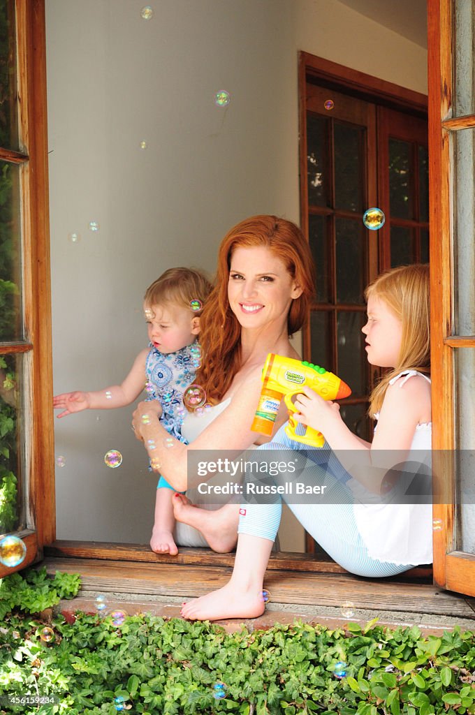 Sarah Rafferty Father Actress Sarah Rafferty is photographed with her children for Baby ...