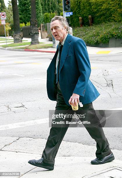 Christopher Walken is seen on the movie set of 'Stand Up Guys' on April 11, 2012 in Los Angeles, California.