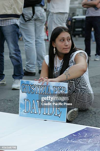 Hundreds of supporters gathered at Piazza Dante with banners and placards demanding justice for Ciro Esposito's death. Esposito died 50 days after he...