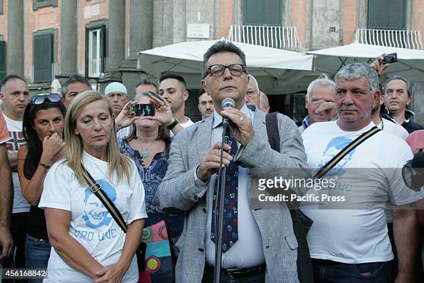 Hundreds of supporters gathered at Piazza Dante with banners and placards demanding justice for Ciro Esposito's death. Esposito died 50 days after he...
