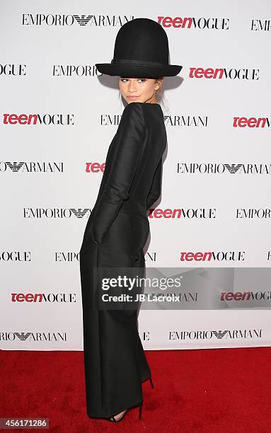 Zendaya Coleman attends the Teen Vogue's 12th Annual Young Hollywood issue launch party on September 26 in Beverly Hills, California.