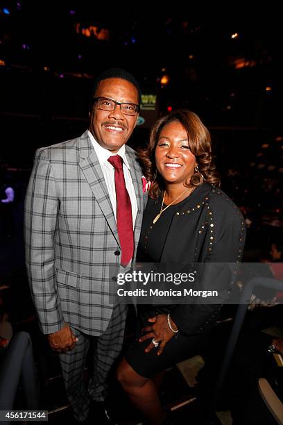 Greg Mathis and Linda Mathis attend the 2014 Congressional Black Caucus Michigan Delegation at Arena Stage on September 26, 2014 in Washington, DC.