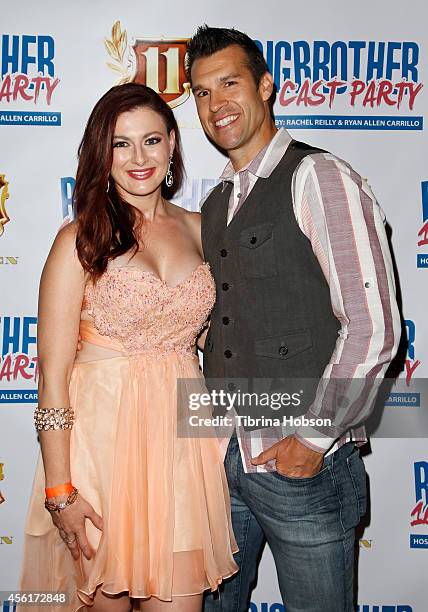 Rachel Reilly and her husband Brendon Villeges attend the 'Big Brother' season 16 finale party at Eleven NightClub on September 25, 2014 in West...