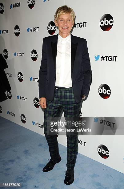 Ellen DeGeneres attends the #TGIT premiere event hosted by Twitter at Palihouse Holloway on September 20, 2014 in West Hollywood, California.