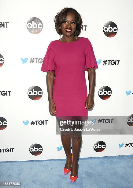 Actress Viola Davis attends the #TGIT premiere event hosted by Twitter at Palihouse Holloway on September 20, 2014 in West Hollywood, California.