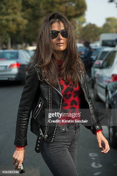 Fashion Stylist Barbara Martelo on day 2 of Paris Collections: Women on September 24, 2014 in Paris, France.