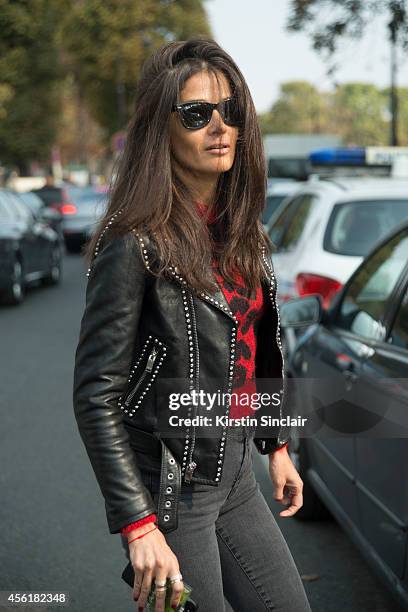 Fashion Stylist Barbara Martelo on day 2 of Paris Collections: Women on September 24, 2014 in Paris, France.
