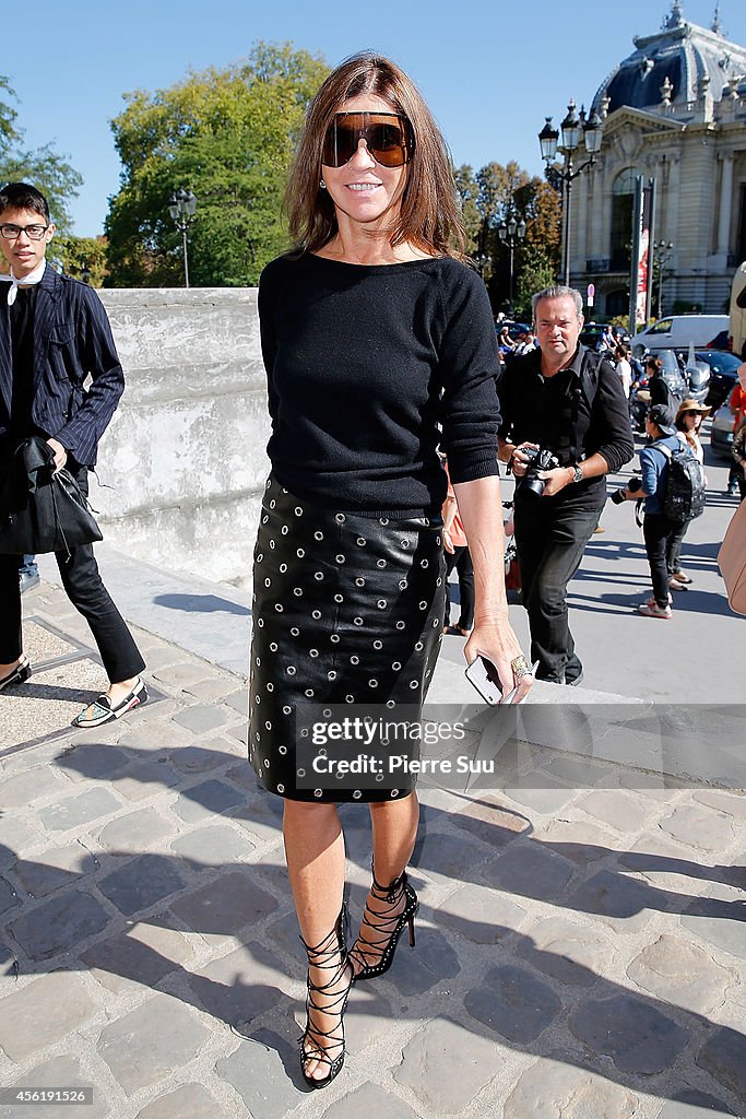 Celebrity Sighting At Paris Fashion Week, Womenswear SS 2015 : September 27th