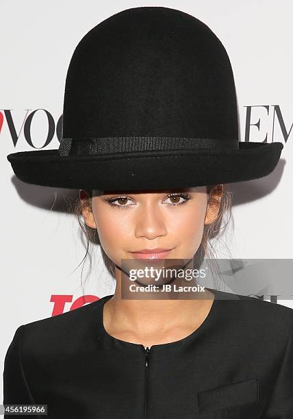 Zendaya Coleman attends the Teen Vogue's 12th Annual Young Hollywood issue launch party on September 26 in Beverly Hills, California.