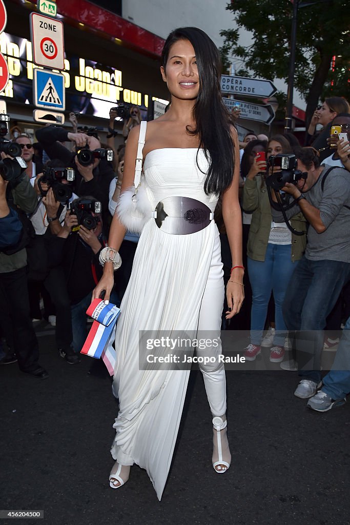 Celebrity Sighting At Paris Fashion Week, Womenswear SS 2015 : September 27th