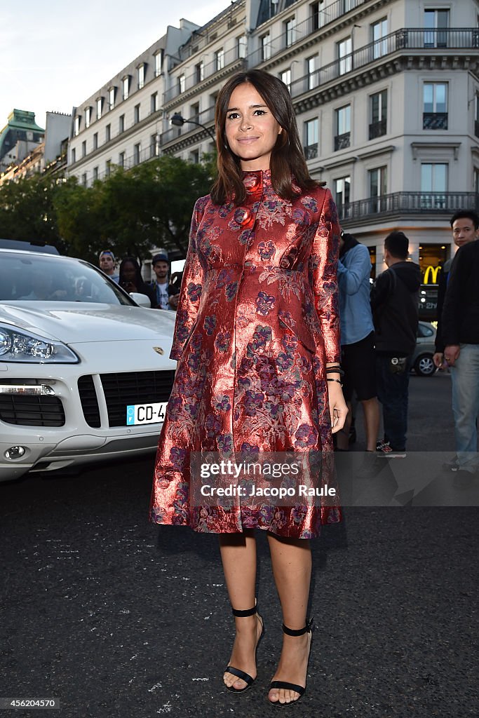 Celebrity Sighting At Paris Fashion Week, Womenswear SS 2015 : September 27th