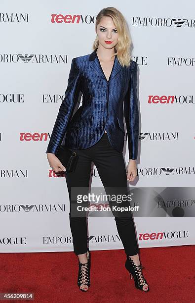 Allie Evans arrives at the Teen Vogue Young Hollywood Party on September 26, 2014 in Los Angeles, California.