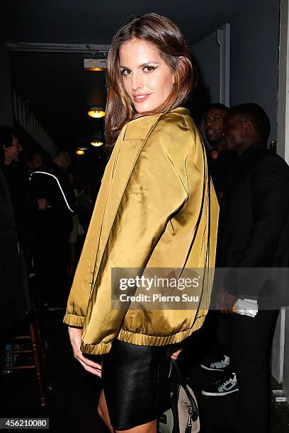 Izabel Goulart attends the Jean Paul Gaultier show as part of the Paris Fashion Week Womenswear Spring/Summer 2015 on September 27, 2014 in Paris,...