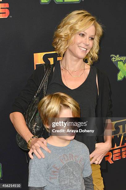 Oliver McLanahan Phillips and Julie Bowen attend the Disney XD's "Star Wars Rebels: Spark Of Rebellion" - Los Angeles special screening at AMC...