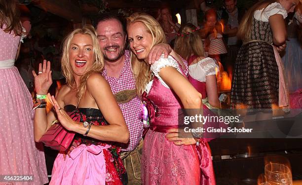 Princess Lilly Sayn Wittgenstein Berleburg Prince Alexander zu Schaumburg Lippe and his wife Princess Nadja zu Schaumburg Lippe during Oktoberfest at...