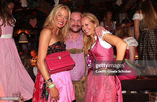 Princess Lilly Sayn Wittgenstein Berleburg Prince Alexander zu Schaumburg Lippe and his wife Princess Nadja zu Schaumburg Lippe during Oktoberfest at...