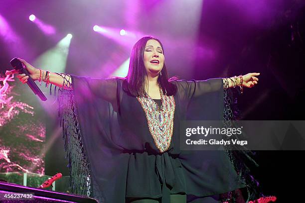 Ana Gabriel performs at Coliseo Jose M. Agrelot on September 27, 2014 in San Juan, Puerto Rico.