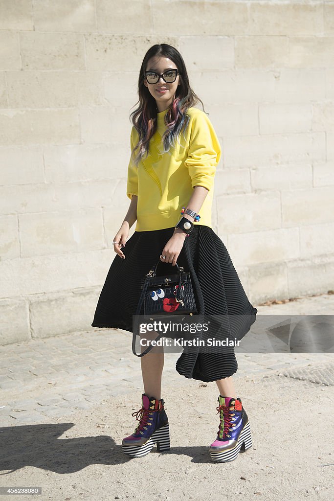 Street Style - Paris Collections: WOMEN SS15 - September 23 To September 01 October, 2014