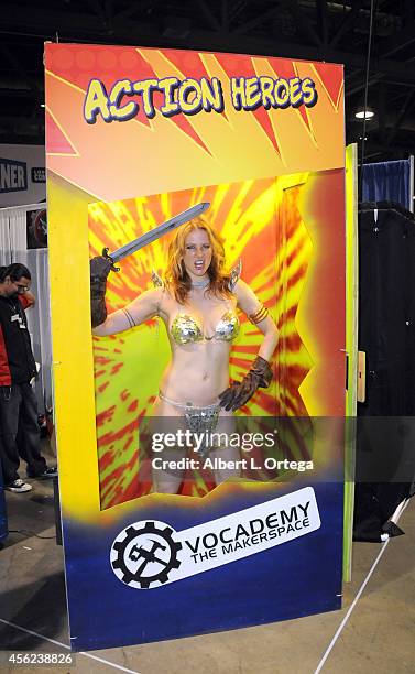 Actress Maitland Ward dressed as Red Sonja from Marvel Comics at The Long Beach Comic Con held at the Long Beach Convention Center on September 27,...