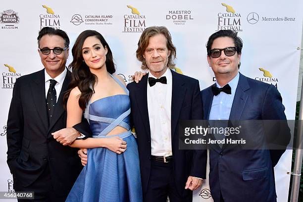 Andy Garcia, Emmy Rossum, William H. Macy and Roman Coppola arrive at the 2014 Catalina Film Festival Premiere of 'Rudderless' on September 27, 2014...
