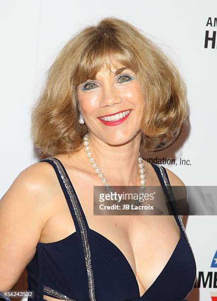 Barbi Benton attends the 4th Annual American Humane Association Hero Dog Awards hosted by Beth Stern on September 26 in Beverly Hills, California.