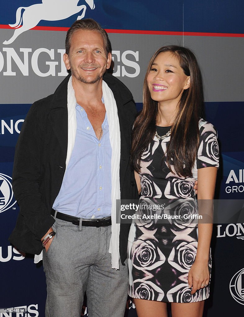 Step Roche Actor Actor Sebastian Roche and Alicia Hannah attend the Longines Los ...