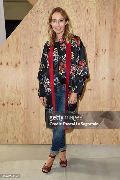 Alexandra Golovanoff attends the Celine show as part of the Paris Fashion Week Womenswear Spring/Summer 2015 on September 28, 2014 in Paris, France.